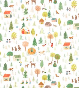 Fairytale Forest Fabric by Villa Nova Green Fairytale Forest Fabric by Villa Nova Green