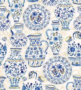 Fajalauzas Wallpaper by Tres Tintas Blue Fajalauzas Wallpaper by Tres Tintas Blue