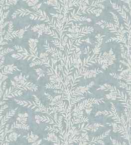 Fan Flower Fabric by Lewis & Wood Sky