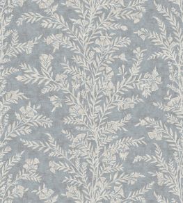 Fan Flower Fabric by Lewis & Wood Storm