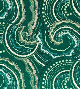 Fantasia Velvet Fabric by Romo Malachite Fantasia Velvet Fabric by Romo Malachite