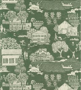 Farmingdale Wallpaper by Anna French Green Farmingdale Wallpaper by Anna French Green