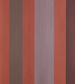 Chromatic Stripe Wallpaper by Farrow & Ball Red Earth