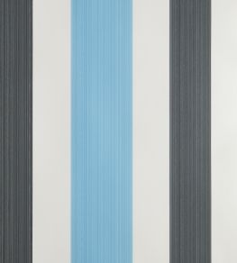 Chromatic Stripe Wallpaper by Farrow & Ball St Giles Blue Chromatic Stripe Wallpaper by Farrow & Ball St Giles Blue