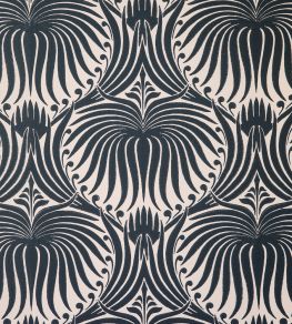 Lotus Wallpaper by Farrow & Ball Setting Plaster/Off Black