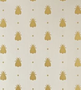 Bumble Bee Wallpaper by Farrow & Ball Light Grey