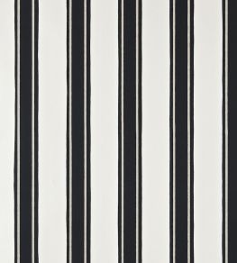 Block Print Stripe Wallpaper by Farrow & Ball Off-Black Block Print Stripe Wallpaper by Farrow & Ball Off-Black