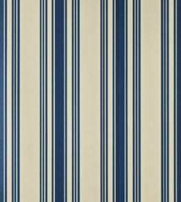 Tented Stripe Wallpaper by Farrow & Ball Hague Blue