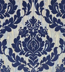 Faversham Wallpaper by 1838 Wallcoverings Navy Blue