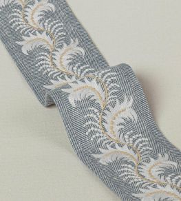 Feather Braid Trimming by Colefax and Fowler Blue Feather Braid Trimming by Colefax and Fowler Blue