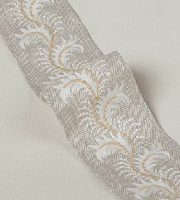 Feather Braid Trimming by Colefax and Fowler Silver Feather Braid Trimming by Colefax and Fowler Silver