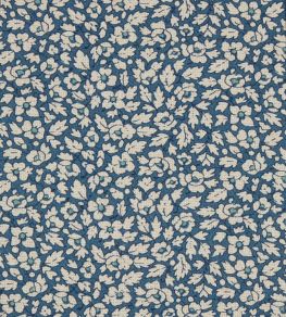 Feather Petals Fabric by Liberty Lapis Feather Petals Fabric by Liberty Lapis