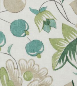 Feather Trail in Perkin Fabric by Liberty Jade Feather Trail in Perkin Fabric by Liberty Jade