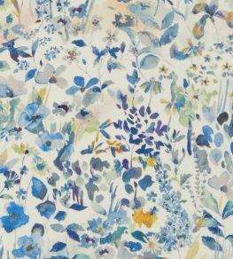 Felda Wild Fabric by Liberty Lapis Felda Wild Fabric by Liberty Lapis