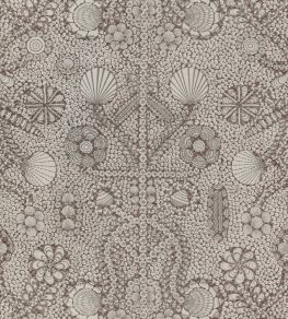 Shell Grotto Fabric by Fermoie Soot Shell Grotto Fabric by Fermoie Soot