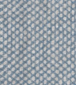 Wicker Linen Fabric by Fermoie Blue