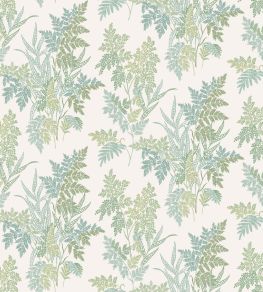 Fern Craze Fabric by Nina Campbell Aqua/Eucalyptus Fern Craze Fabric by Nina Campbell Aqua/Eucalyptus
