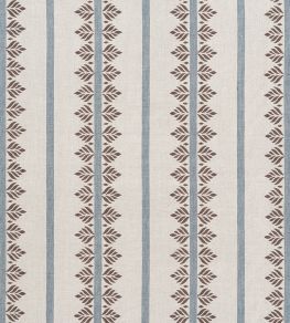 Fern Stripe Fabric by Anna French Brown and Slate Fern Stripe Fabric by Anna French Brown and Slate