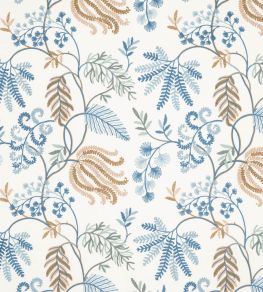 Fern Tree Fabric by Colefax and Fowler Blue Fern Tree Fabric by Colefax and Fowler Blue