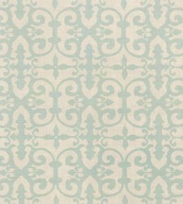 Ferne Park Fabric by Schumacher Aqua Ferne Park Fabric by Schumacher Aqua