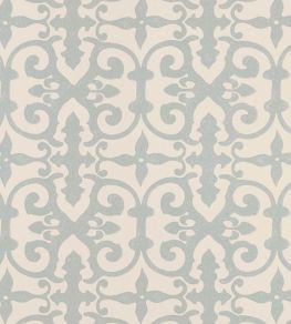 Ferne Park Wallpaper by Schumacher Orpington Blue Ferne Park Wallpaper by Schumacher Orpington Blue