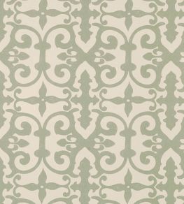 Ferne Park Wallpaper by Schumacher Sage Ferne Park Wallpaper by Schumacher Sage