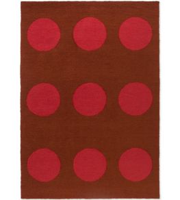 Festival Dots Rug by Brink & Campman Red Festival Dots Rug by Brink & Campman Red