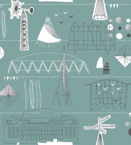 Festival Wallpaper by Mini Moderns High Tide Festival Wallpaper by Mini Moderns High Tide