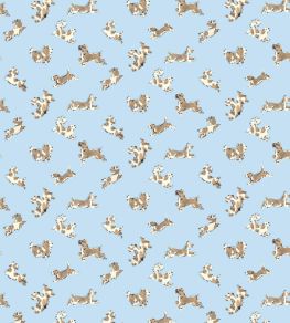 Fete De Chien Wallpaper by Scalamandre Light Blue And Suede Fete De Chien Wallpaper by Scalamandre Light Blue And Suede