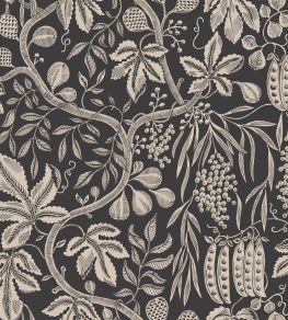 Fig Garden Wallpaper by Sandberg Charcoal Fig Garden Wallpaper by Sandberg Charcoal