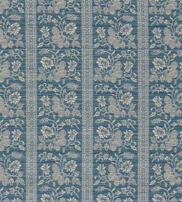 Filigree Bellagio Stripe Fabric by Zoffany Azure Filigree Bellagio Stripe Fabric by Zoffany Azure