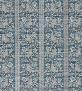 Filigree Bellagio Stripe Fabric by Zoffany Blue Stone Filigree Bellagio Stripe Fabric by Zoffany Blue Stone