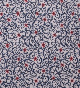 Filigree Fabric by Titley and Marr Prussian