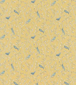 Finches Fabric by Sanderson Yellow
