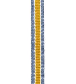 Fineline Stripe Braid Trimming by Ian Mankin Ochre/Mist Fineline Stripe Braid Trimming by Ian Mankin Ochre/Mist