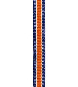 Fineline Stripe Braid Trimming by Ian Mankin Rust/Navy