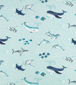 Fintastic Fabric by Villa Nova Blue