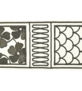 Fiorella Embroidered Braid 60mm Trimming by Houles Vento Fiorella Embroidered Braid 60mm Trimming by Houles Vento