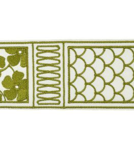 Fiorella Embroidered Braid 60mm Trimming by Houles Prato Fiorella Embroidered Braid 60mm Trimming by Houles Prato