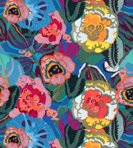 Fiori In Fiore Wallpaper by MINDTHEGAP Blue/Pink Fiori In Fiore Wallpaper by MINDTHEGAP Blue/Pink