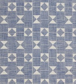 Flag Fabric by Fermoie Indigo Flag Fabric by Fermoie Indigo