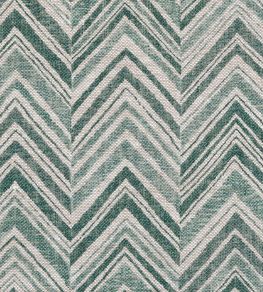 Flame Stitch Fabric by Fermoie Seafoam Flame Stitch Fabric by Fermoie Seafoam