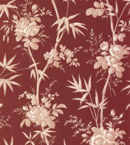 Flanerie Wallpaper by Casadeco Rouge Grenat Flanerie Wallpaper by Casadeco Rouge Grenat