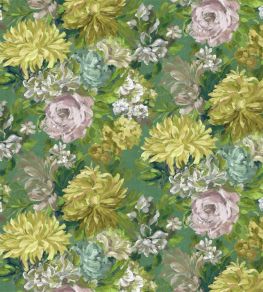 Fleur D'Artistes Fabric by Designers Guild Vintage Green Fleur D'Artistes Fabric by Designers Guild Vintage Green