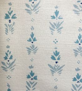 Fleur Fabric by Kate Medlicott Blue-Blue Fleur Fabric by Kate Medlicott Blue-Blue