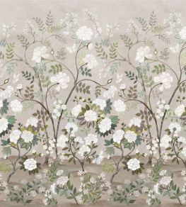 Fleur Orientale Fabric by Designers Guild Pale Birch