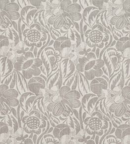 Fleurs Etoilees Fabric by Christopher Farr Cloth Smoke Fleurs Etoilees Fabric by Christopher Farr Cloth Smoke