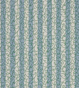 Flo Stripe Fabric by Scion Mist/Jade Flo Stripe Fabric by Scion Mist/Jade