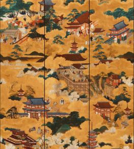 Floating World Wallpaper by MINDTHEGAP Golden Floating World Wallpaper by MINDTHEGAP Golden