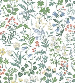 Flora Wallpaper by Borastapeter White